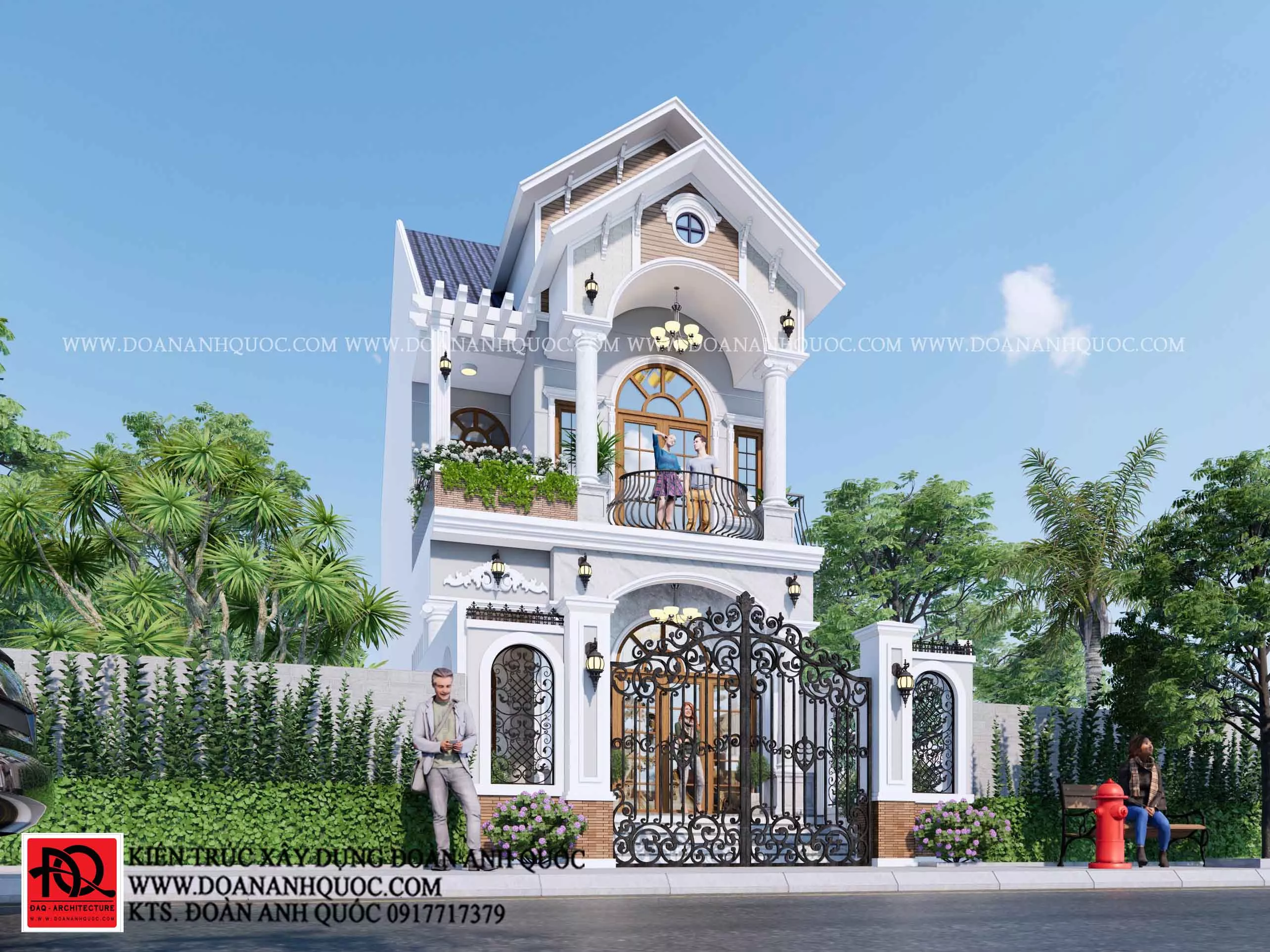 Thi công trọn gói mẫu nhà mái thái 2 tầng 6x14m tại Phan Thiết